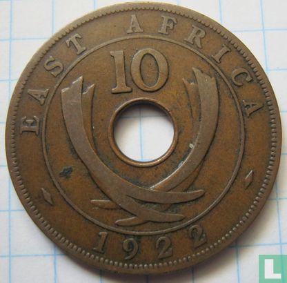 East Africa 10 cents 1922 - Image 1
