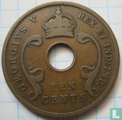 Afrique de l'Est 10 cents 1922  - Image 2