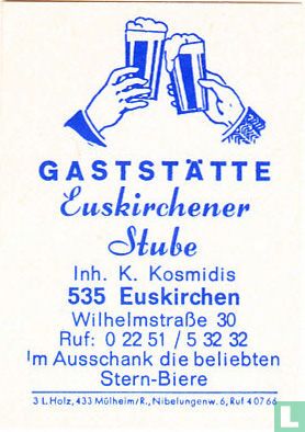 Gaststätte Euskirchener Stube - K. Kosmidis
