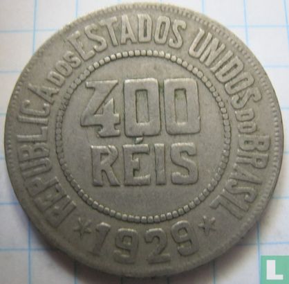 Brazilië 400 réis 1929 - Afbeelding 1