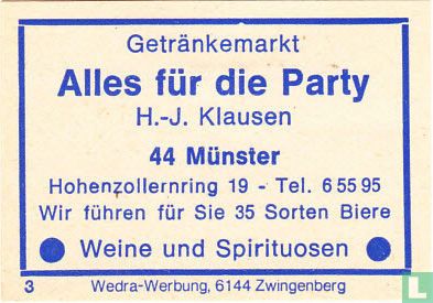 Alles für die Party - H.-J. Klausen