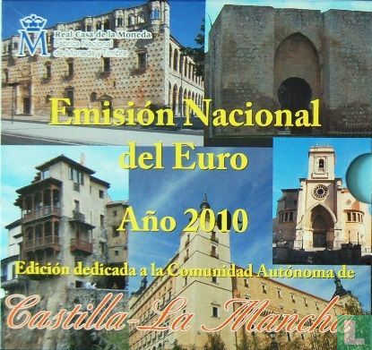 Spain mint set 2010 (with medal Castile - La Mancha) - Image 3