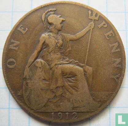 Verenigd Koninkrijk 1 penny 1912 (zonder muntteken) - Afbeelding 1