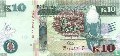 Zambia 10 Kwacha 2015 - Image 1