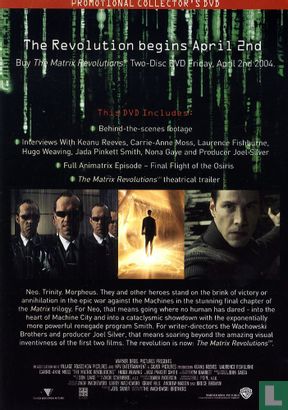 Matrix Revolutions - Promotional Collector's DVD - Bild 2