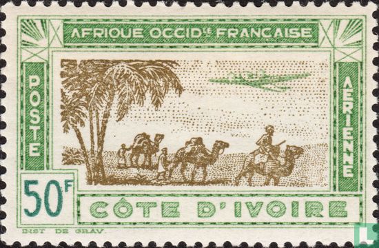 Avion et caravane