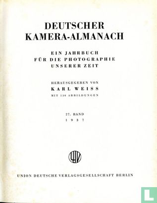Deutscher Kamera-Almanach 1937 - Afbeelding 3