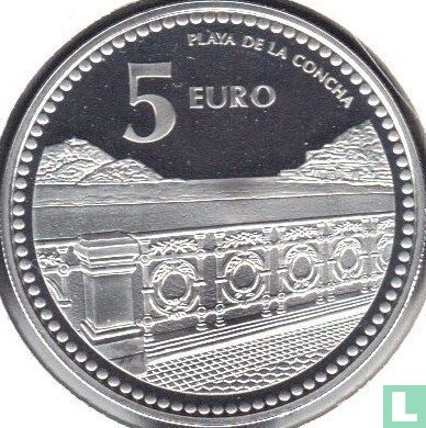 Spain 5 euro 2011 (PROOF) "Donostia - San Sebastián" - Image 2