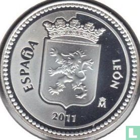 Spain 5 euro 2011 (PROOF) "León" - Image 1