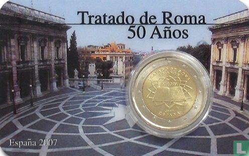 Espagne 2 euro 2007 (coincard) "50th anniversary of the Treaty of Rome" - Image 1