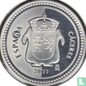 Spain 5 euro 2011 (PROOF) "Cáceres" - Image 1