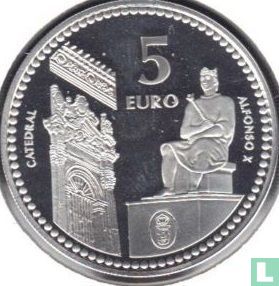 Spain 5 euro 2011 (PROOF) "Ciudad Real" - Image 2