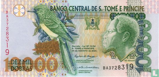 Sao Tomé e Principe 10.000 Dobras 2004 - Afbeelding 1