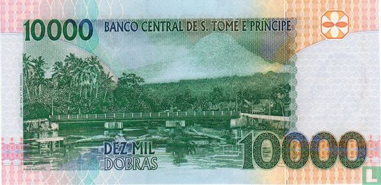 Sao Tomé et Principe 10.000 Dobras 2004 - Image 2