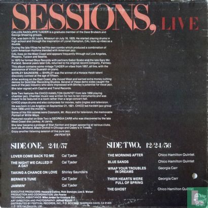 Sessions, Live: Cal Tjader, Chico Hamilton - Image 2