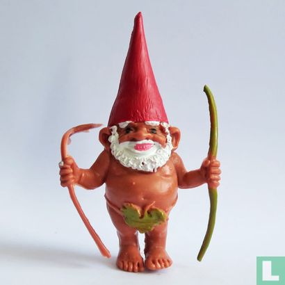 Gnome aus Afrika [Red Hat, dunkelgrüne Blätter und Bogen]  - Bild 1