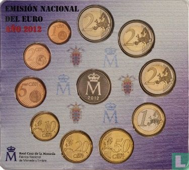 Spanje jaarset 2012 (met medaille Melilla) - Afbeelding 2
