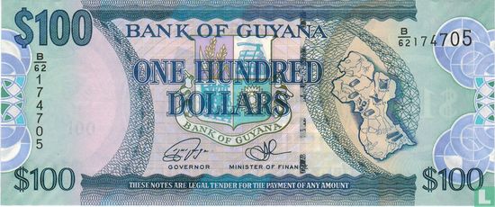 Guyana 100 Dollars  - Afbeelding 1