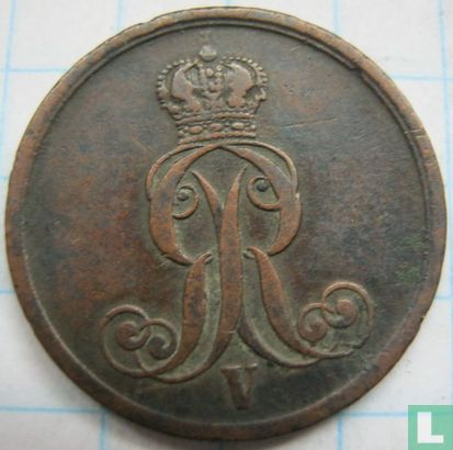 Hannover 1 pfennig 1855 - Afbeelding 2