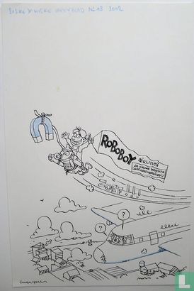 Carlson, Luc-Original Abdeckung drawing-Roboboy-(2002) - Bild 1