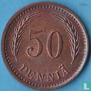 Finland 50 penniä 1942 (S ver van het zwaard) - Afbeelding 2