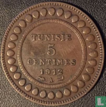 Tunisia 5 centimes 1912 (year 1330) - Image 1