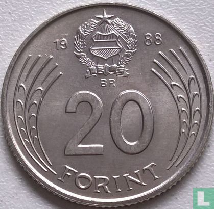 Hongrie 20 forint 1988 - Image 1