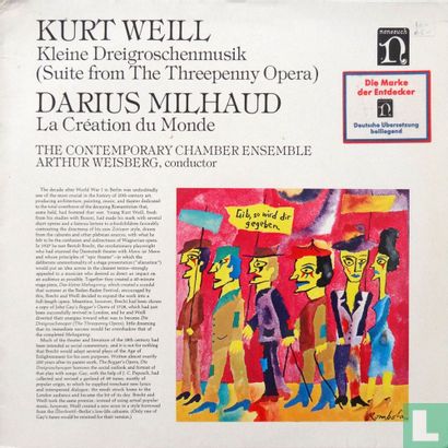 Kurt Weill: Kleine Dreigroschenmusik (suite from "the threepenny opera") / Darius Mihaud: La création du monde - Image 1