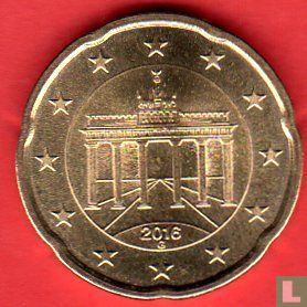 Allemagne 20 cent 2016 (G) - Image 1