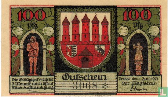 Zerbst, Stadt - 100 Pfennig 1921 - Afbeelding 1