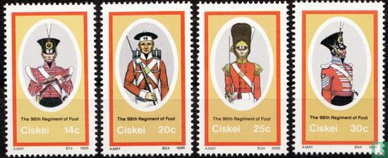 Uniforms, the 98th Regiment of Foot