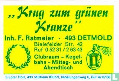 "Krug zum grünen Kranze" - F. Ratmeier