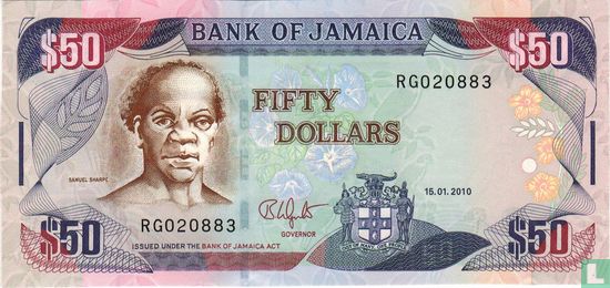 Jamaïque 50 Dollars 2010 - Image 1