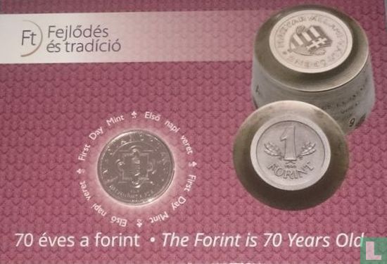 Ungarn 50 Forint 2016 (Coincard) "70 years of forint" - Bild 1