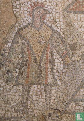 4th century mosaic of cock-headed man - Afbeelding 1