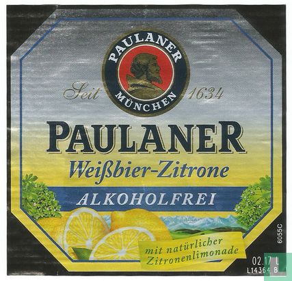 Paulaner Weißbier-Zitrone (alkoholfrei)  - Image 1