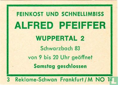 Feinkost und Schnellimbiss Alfred Pfeiffer