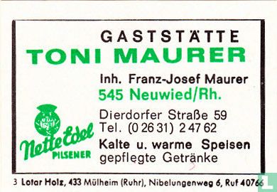 Gaststätte Toni Maurer - Franz-Josef Maurer