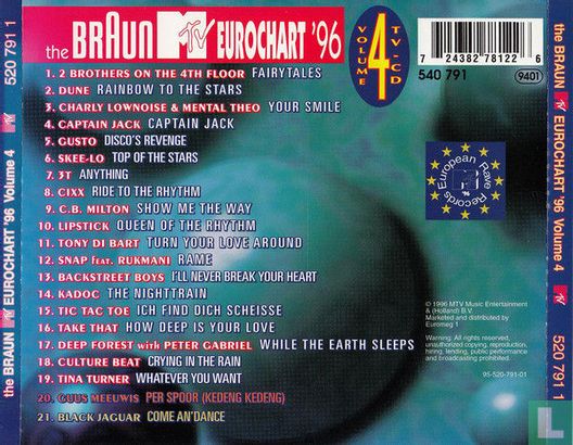 The Braun MTV Eurochart '96 volume 10 - Afbeelding 2