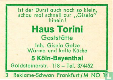 Haus Torinini Gaststätte  -  Gisela Golse