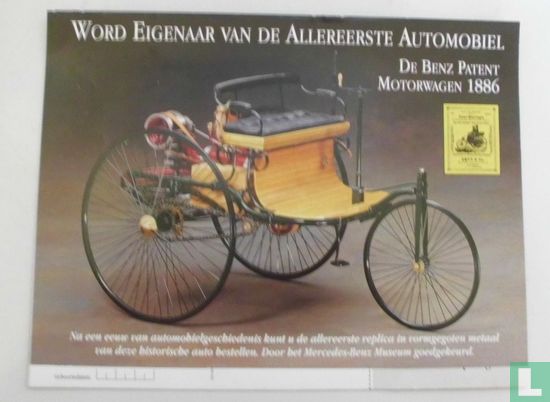 Word eigenaar van de allereerste automobiel de Benz Patent motorwagen 1886 - Image 1