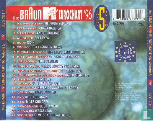 The Braun MTV Eurochart '96 volume 5 - Image 2