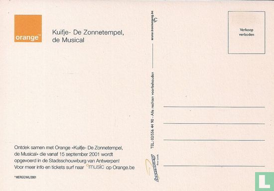 1828 - Orange "Kuifje- De Zonnetempel, de Musical" - Image 2