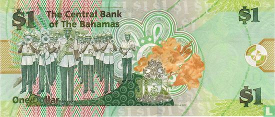 Bahama's 1 Dollar 2015 - Afbeelding 2