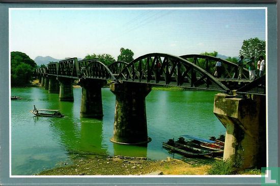  Deadt-rail way-bridge Crossing River Kwai Kanchana Buri Province Thailand. Postcards from the land of smile. - Image 2