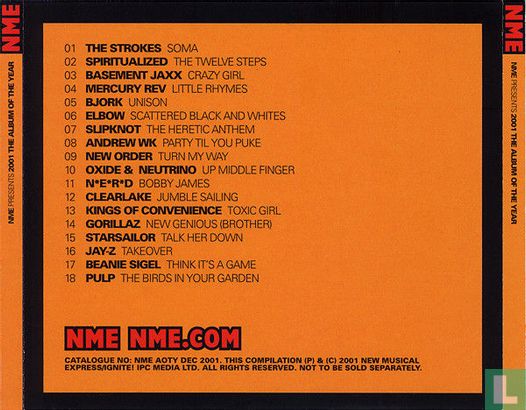 NME Presents 2001 The Album of the Year - Image 2
