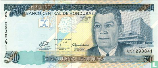 Honduras 50 Lempiras - Image 1