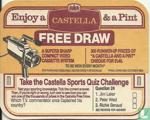 Enjoy a Castella & a pint - Afbeelding 1