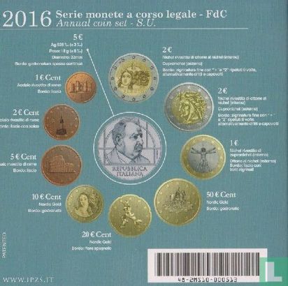 Italy mint set 2016 "150th anniversary of the birth of Benedetto Croce" - Image 3