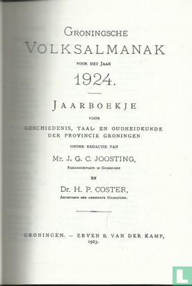 Groningsche Volksalmanak 1924 - Afbeelding 3